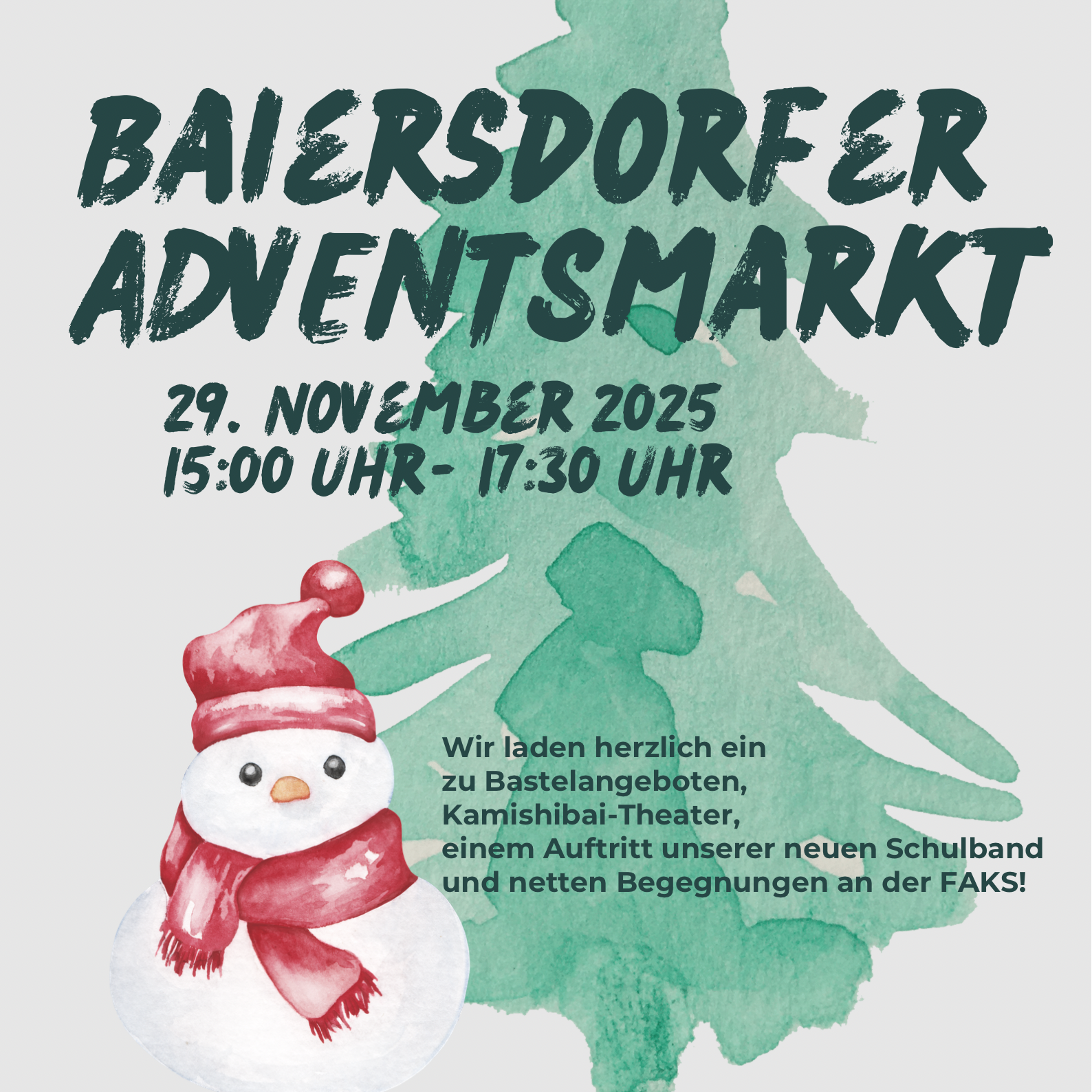 Einladung Adventsmarkt